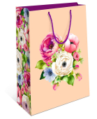 Бумажный подарочный пакет "Цветы" 0191.151