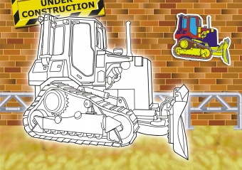 Раскраска А5 "Стройка" РКС-495