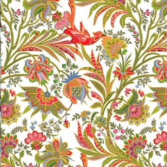 Подарочная бумага в рулоне "Узоры с птицей"