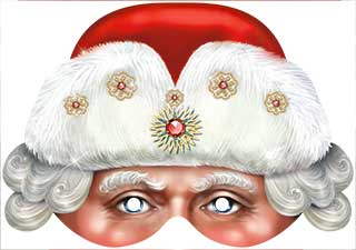 Картонная маска "Дед Мороз" 401-18