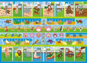 Раскраска с наклейками А5 "Зоопарк" РНМ-505