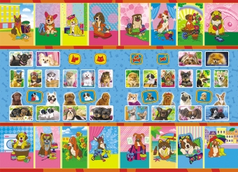 Раскраска с наклейками А5 "Собаки" РНМ-509