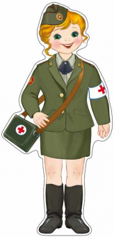 Вырубной плакат "Санитарка" Ф-13211(8183)