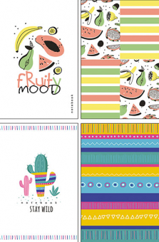 Блокнот-перевертыш А6 "Тропический микс" С1226-31