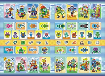 Раскраска с наклейками А5 "Роботы" РНМ-583