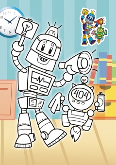 Раскраска А5 "Роботы" РКС-1148