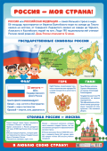 Обучающий плакат "Россия - моя страна" ПОК-125