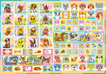 Раскраска с наклейками А4 "Собаки" РН-1274