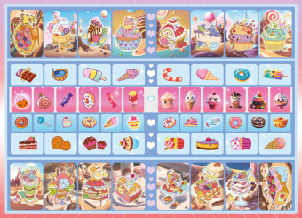 Раскраска с наклейками А5 "Сладости" РНМ-739