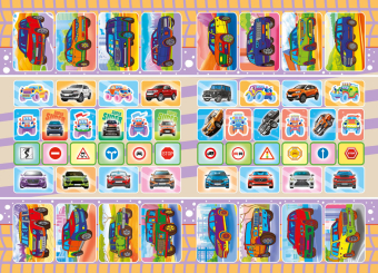 Раскраска с наклейками А5 "Джипы" РНМ-741