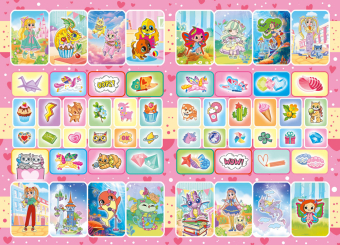 Раскраска с наклейками А5 "Для девочек" РНМ-743