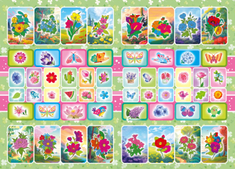 Раскраска с наклейками А5 "Цветы" РНМ-751