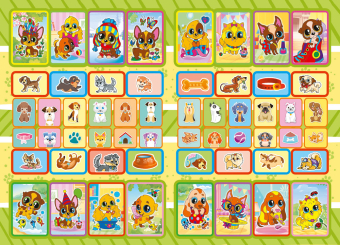 Раскраска с наклейками А5 "Собаки" РНМ-730