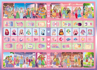 Раскраска с наклейками А5 "Аниме. Подружки" РНМ-731