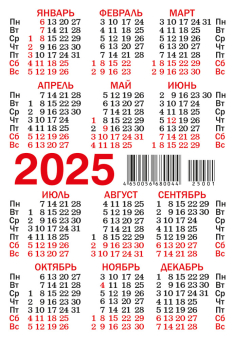 Карманный календарь 2025 "Учёный кот" КГ-25-001