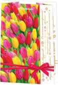 Бумажные подарочные пакеты "Тюльпаны" 10-41-222