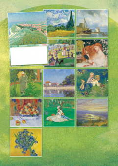 Перекидной настенный календарь на ригеле на 2025 год "Шедевры живописи" РБ-25-039 (без упаковки)
