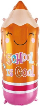 Фольгированный шар "Школьный карандаш. Оранжевый" 20393
