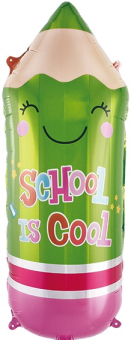 Фольгированный шар "Школьный карандаш. Зелёный" 20394