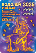 Карманный календарь 2025 "Звёздный гороскоп. Водолей" КГ-25-120