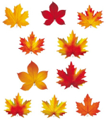 Набор украшений на скотче "Осенние листья" КС-16309