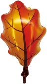 Фольгированный шар "Дубовый лист. Оранжевый" 24014