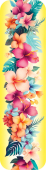 Картонная закладка "Цветочный принт" ЗГ-2201