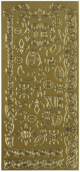 Наклейки для пасхального декора "Золото Gold" В91303