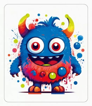 Магнит виниловый "Синий монстрик" 15.11.02362