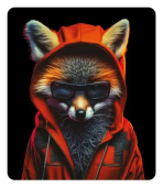 Магнит виниловый "Лис в очках" 15.11.02369