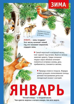 Плакат "12 месяцев: Январь" 071.494