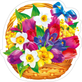 Украшение на скотче "Весенняя корзина" 080.938