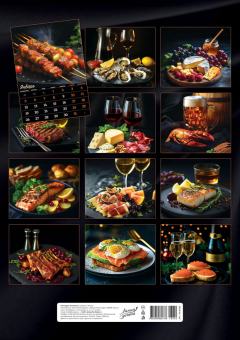 Перекидной настенный календарь на ригеле на 2026 год "Календарь гурмана" РБ-26-050 (без упаковки)