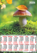 Листовой календарь на 2026 год А2 "Грибочек" ПО-26-230