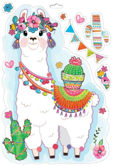Набор оформительских наклеек "Лама" 0200903 Набор оформительских наклеек "Лама" 0200903