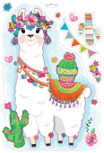 Набор оформительских наклеек "Лама" 0200903
