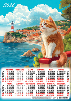 Листовой календарь на 2026 год А3 "Волшебный мир. Смотритель маяка" ПМ-26-106
