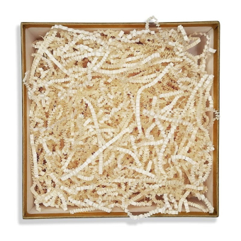 Наполнитель для упаковки подарков (стружка из бумаги) "Волна. Пергамент" БН120