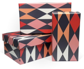 Набор подарочных коробок ПРЯМОУГОЛЬНИК 3в1 "Арлекино" Д10103П.261