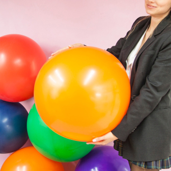 Воздушный шар "Оранжевый Пастель" 732003