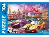 Детский новогодний пазл "Крутой вираж №7" П104-0742