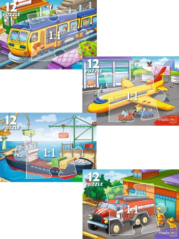 Пазл для детей в ассортименте "Нужный транспорт" П12-5642