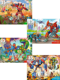 Пазл для детей в ассортименте "Мир трансформеров №33" П35-7203