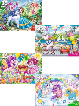 Пазл для детей в ассортименте "Чудесный единороги №34" П35-2721