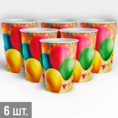 Праздничные бумажные стаканы "Воздушные шары" 3.0000857