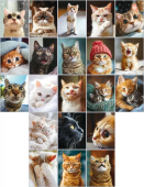 Наклейки-стикеры "Котики" 89.070