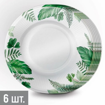 Одноразовые тарелки для праздника "Тропический шарм" 3.0000874