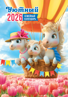 Перекидной настенный календарь на ригеле на 2026 год "Символ года. Уютный календарь" РБ-26-010 (в упаковке)