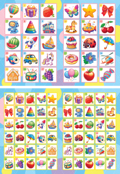 Наклейки на шкафчики в детский сад "Милые картинки" НКШ-011