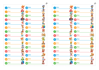 Наклейки на шкафчики в детский сад "Сказки" НКШ-014
